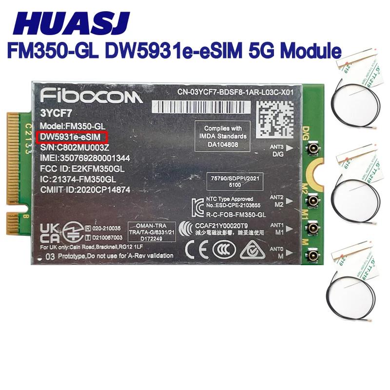FM350-GL DW5931e-eSIM 5G M.2 ,  ƼƩ 5531 9330 3571 ƮϿ, 4x4 MIMO GNSS 
